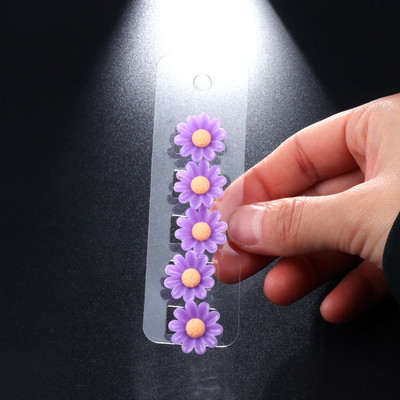 5db kis virág csatos hajcsat hajtűk női lányoknak kristály strassz virágos haj karmok haj kiegészítők kézzel készített barkácsolás