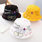 Cool modna noćna kapa Modni šešir Graffiti Hip Hop Bucket šešir Unisex ribarski šešir Waway korejski uniseks šešir za par Pokloni