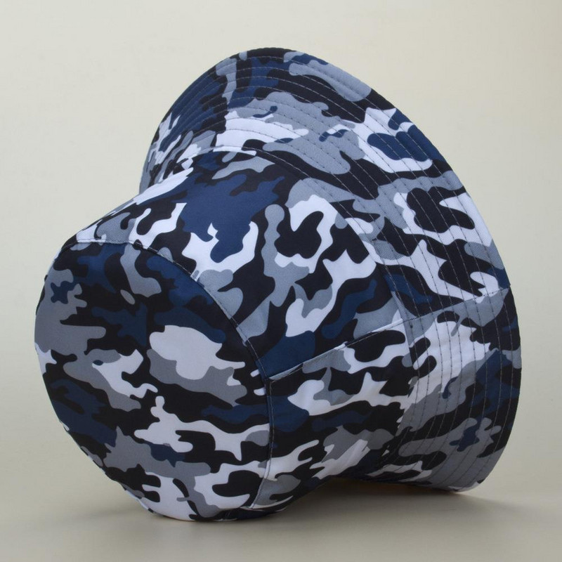 Letné jesenné vedrové klobúky Dámske módne panamské klobúky Dámske modré námornícke maskáčové rybárske čiapky pre ženy