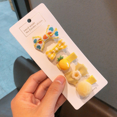 5 vnt./stal. Kūdikių mergaitei mielas animacinis filmukas, gėlių lankelis, papuošalas plaukams segtukai vaikams, mielos, mielos segtukai, plaukų segtukai, vaikų plaukų aksesuarai