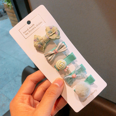 5 vnt./stal. Kūdikių mergaitei mielas animacinis filmukas, gėlių lankelis, papuošalas plaukams segtukai vaikams, mielos, mielos segtukai, plaukų segtukai, vaikų plaukų aksesuarai