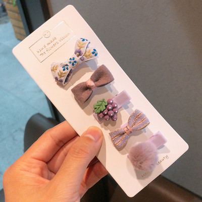 5 vnt./stal. Kūdikių mergaitei mielas animacinis filmukas, gėlių lankelis, papuošalas plaukams segtukai vaikams, mielos, mielos segtukai, plaukų segtukai, vaikų plaukų aksesuarai