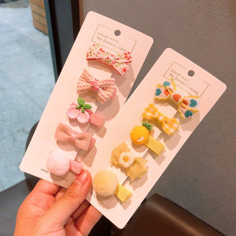 5 vnt./stal. Kūdikių mergaitei mielas animacinis filmukas, gėlių lankelis, papuošalas plaukams segtukai vaikams, mielos, mielos segtukai, plaukų segtukai, vaikų plaukų aksesuarai