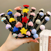 Little Girls Cute Star Love Pinta plaukų juosta vaikams Geometrinė plaukų lanko galvos juosta Spalvinga plaukų juosta Vaikų plaukų aksesuarai