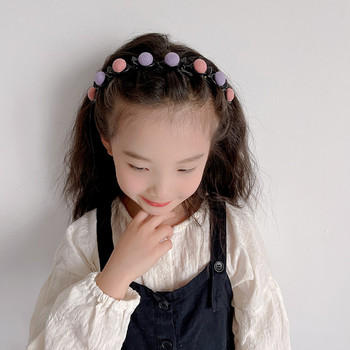 Little Girls Cute Star Love Braided Hairband για Παιδιά Γεωμετρική στεφάνη για τα μαλλιά Πολύχρωμη ζώνη μαλλιών Παιδικά αξεσουάρ μαλλιών