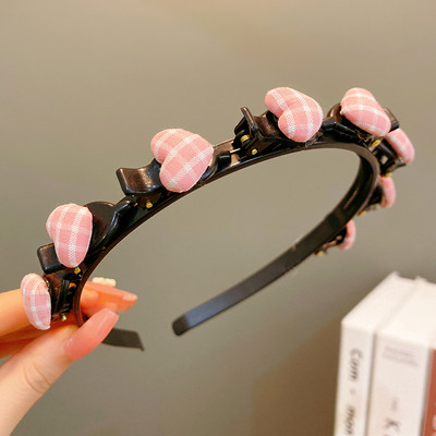 Little Girls Cute Star Love Pinta plaukų juosta vaikams Geometrinė plaukų lanko galvos juosta Spalvinga plaukų juosta Vaikų plaukų aksesuarai
