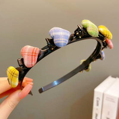 Little Girls Cute Star Love Pinta plaukų juosta vaikams Geometrinė plaukų lanko galvos juosta Spalvinga plaukų juosta Vaikų plaukų aksesuarai