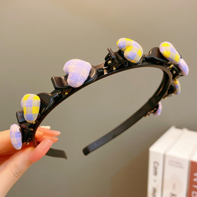 Little Girls Cute Star Love Pinta plaukų juosta vaikams Geometrinė plaukų lanko galvos juosta Spalvinga plaukų juosta Vaikų plaukų aksesuarai