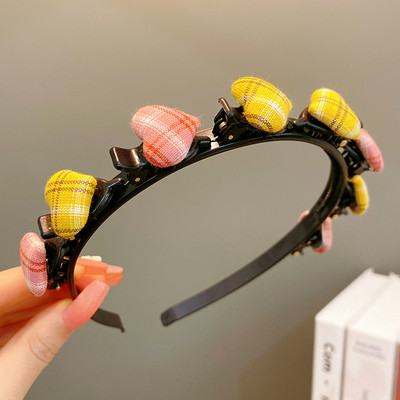 Little Girls Cute Star Love Pinta plaukų juosta vaikams Geometrinė plaukų lanko galvos juosta Spalvinga plaukų juosta Vaikų plaukų aksesuarai