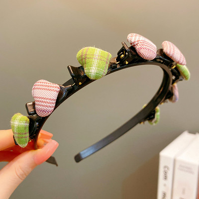 Little Girls Cute Star Love Pinta plaukų juosta vaikams Geometrinė plaukų lanko galvos juosta Spalvinga plaukų juosta Vaikų plaukų aksesuarai