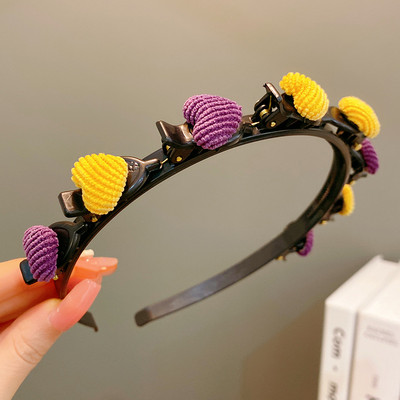 Little Girls Cute Star Love Pinta plaukų juosta vaikams Geometrinė plaukų lanko galvos juosta Spalvinga plaukų juosta Vaikų plaukų aksesuarai