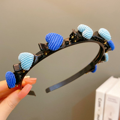 Little Girls Cute Star Love Pinta plaukų juosta vaikams Geometrinė plaukų lanko galvos juosta Spalvinga plaukų juosta Vaikų plaukų aksesuarai