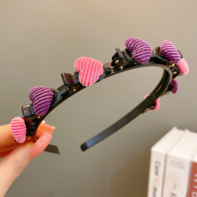 Little Girls Cute Star Love Pinta plaukų juosta vaikams Geometrinė plaukų lanko galvos juosta Spalvinga plaukų juosta Vaikų plaukų aksesuarai