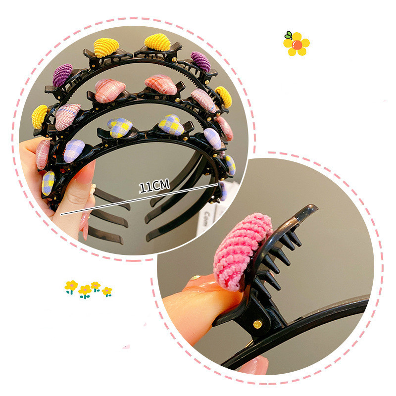 Little Girls Cute Star Love Pinta plaukų juosta vaikams Geometrinė plaukų lanko galvos juosta Spalvinga plaukų juosta Vaikų plaukų aksesuarai