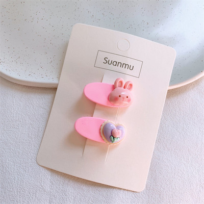 2023, noua moda pentru copii, agrafe ovale colorate, accesorii de par, coreeana, drăguță, prințesa, animal din desene animate, agrafă de păr, accesorii pentru cap