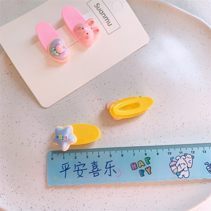 2023, noua moda pentru copii, agrafe ovale colorate, accesorii de par, coreeana, drăguță, prințesa, animal din desene animate, agrafă de păr, accesorii pentru cap