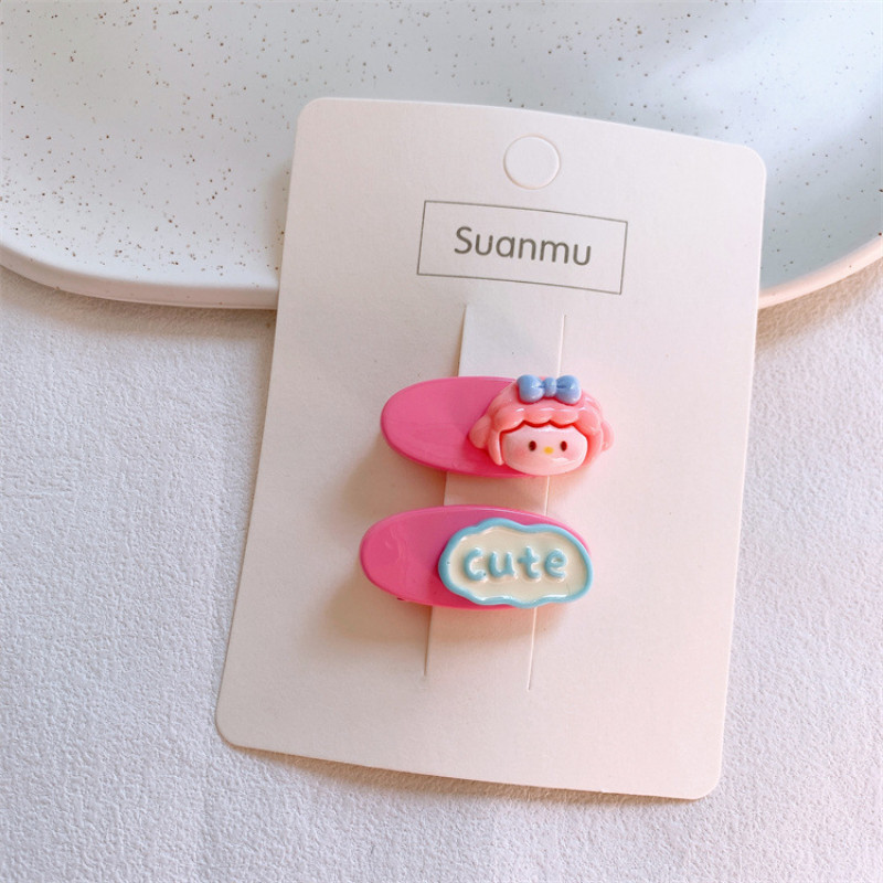 2023, noua moda pentru copii, agrafe ovale colorate, accesorii de par, coreeana, drăguță, prințesa, animal din desene animate, agrafă de păr, accesorii pentru cap