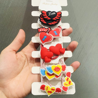 10Pcs/Set Životinje Cvijeće Dinosauri Dodaci za kosu Dječje gumice Gumice za kosu Elastične trake za kosu Traka za kosu Vezice Guma