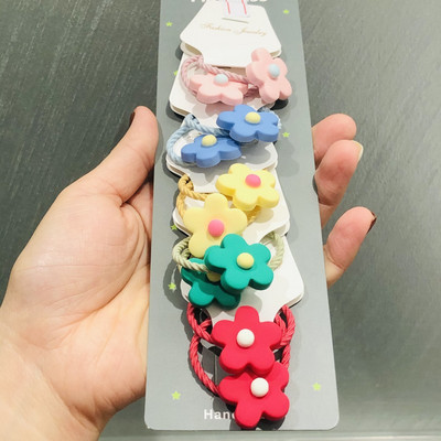 10Pcs/Set Životinje Cvijeće Dinosauri Dodaci za kosu Dječje gumice Gumice za kosu Elastične trake za kosu Traka za kosu Vezice Guma