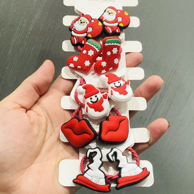 10Pcs/Set Životinje Cvijeće Dinosauri Dodaci za kosu Dječje gumice Gumice za kosu Elastične trake za kosu Traka za kosu Vezice Guma