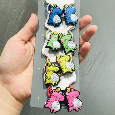 10Pcs/Set Životinje Cvijeće Dinosauri Dodaci za kosu Dječje gumice Gumice za kosu Elastične trake za kosu Traka za kosu Vezice Guma