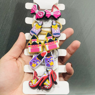 10Pcs/Set Životinje Cvijeće Dinosauri Dodaci za kosu Dječje gumice Gumice za kosu Elastične trake za kosu Traka za kosu Vezice Guma