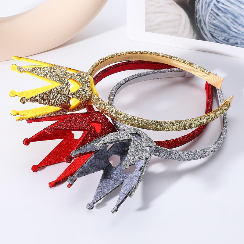 Obruč za kosu za dječju zabavu, sjajnu krunu, traka za glavu, rođendansko pokrivalo, traka za kosu za festivalske kostime za bajke, dodaci za kosu