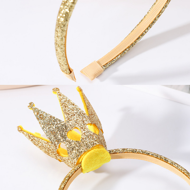 Obruč za kosu za dječju zabavu, sjajnu krunu, traka za glavu, rođendansko pokrivalo, traka za kosu za festivalske kostime za bajke, dodaci za kosu