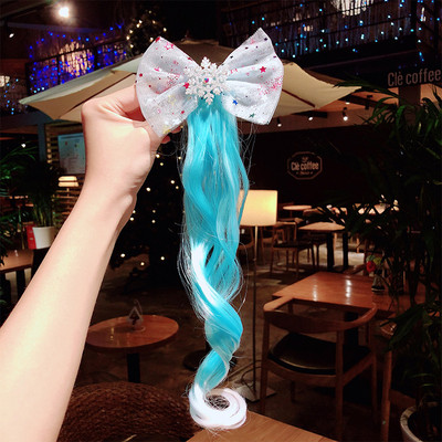 Gyerek fejpánt női paróka gyerekeknek aranyos rajzfilm póni fejdísz Hajtű hajkiegészítők fesztivál