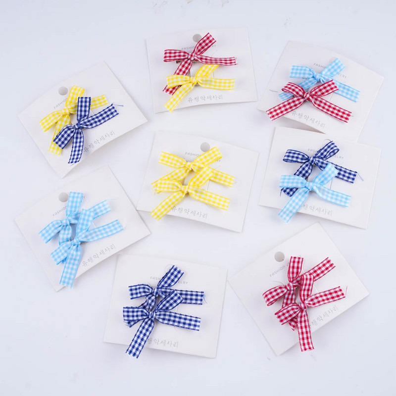 10Pcs/Lot Modne korejske slatke djevojke Ženske vrpce u boji Mašna Kopice za kosu Dodaci za princeze Ukosnice Slatka frizura Pokloni za zabavu