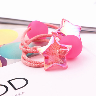 2 kom/lot Colour Simplicity Djevojčice Elastične trake za kosu Držač za konjski rep Rezalice za kosu Uže Uže Baby Slatki dodaci Princeza