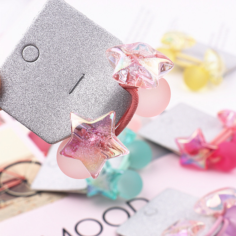 2 kom/lot Colour Simplicity Djevojčice Elastične trake za kosu Držač za konjski rep Rezalice za kosu Uže Uže Baby Slatki dodaci Princeza