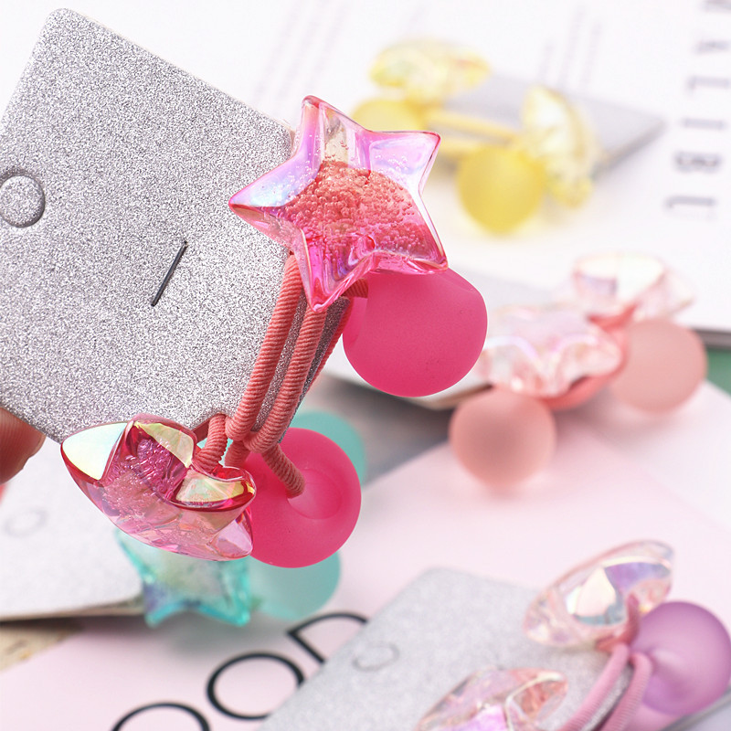 2 kom/lot Colour Simplicity Djevojčice Elastične trake za kosu Držač za konjski rep Rezalice za kosu Uže Uže Baby Slatki dodaci Princeza