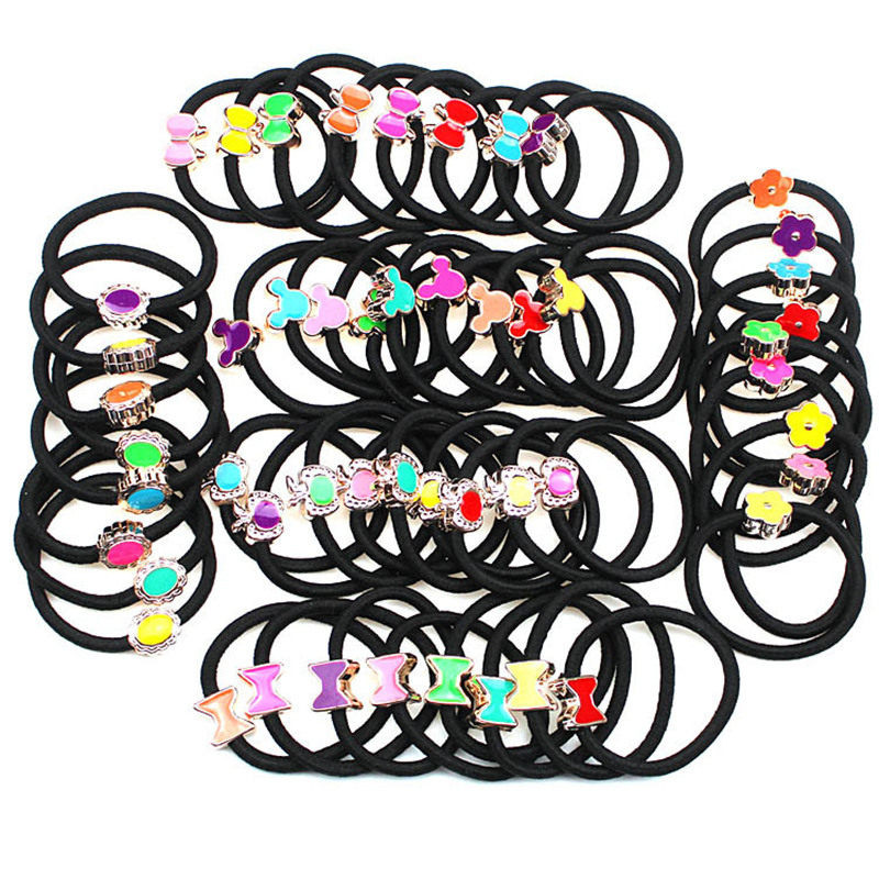 20 kom Jednostavni dodaci za kosu Elastične gumice za kosu Slatke gumice Perle Ukrasi za kosu Držači gumice za kosu za djevojčice