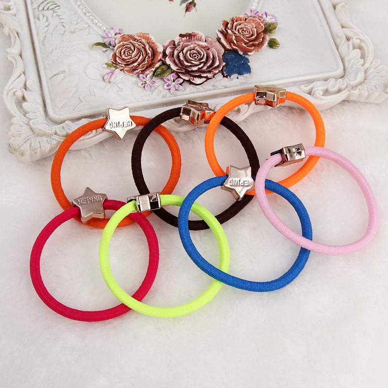 20 kom Jednostavni dodaci za kosu Elastične gumice za kosu Slatke gumice Perle Ukrasi za kosu Držači gumice za kosu za djevojčice