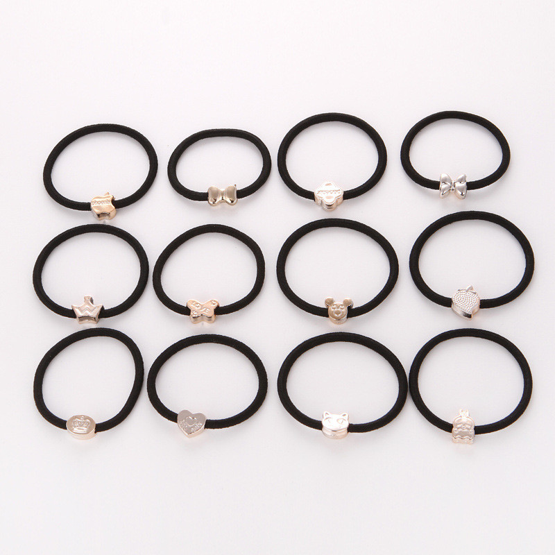 20 kom Jednostavni dodaci za kosu Elastične gumice za kosu Slatke gumice Perle Ukrasi za kosu Držači gumice za kosu za djevojčice