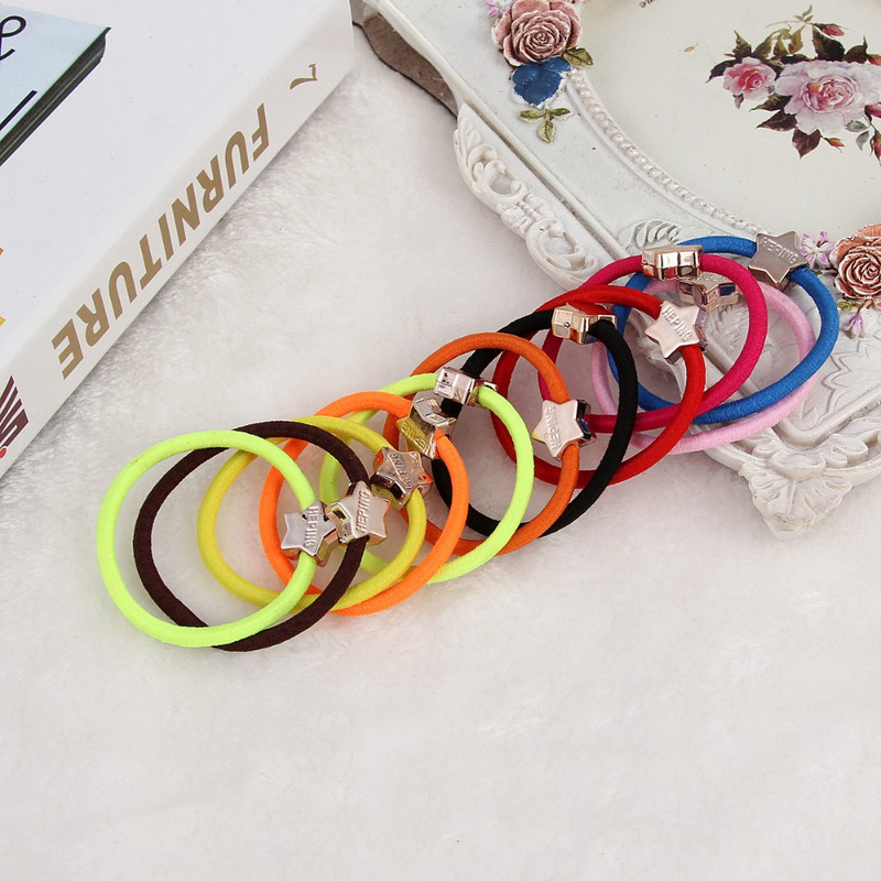 20 kom Jednostavni dodaci za kosu Elastične gumice za kosu Slatke gumice Perle Ukrasi za kosu Držači gumice za kosu za djevojčice