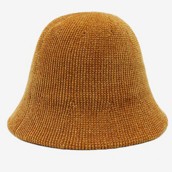 Шапка-кофа Дамска зимна есенна рибарска шапка Дамска топла проста ежедневна плетена шапка-кофа Дамска корейска нова горо