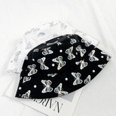 Moteriška drugelio kepurė Sulankstoma nuo saulės nudegimo balta kepurė nuo saulės.