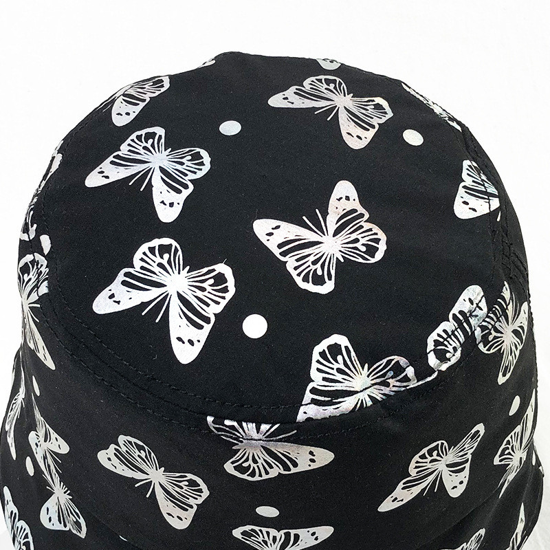 Moteriška drugelio kepurė Sulankstoma nuo saulės nudegimo balta kepurė nuo saulės.