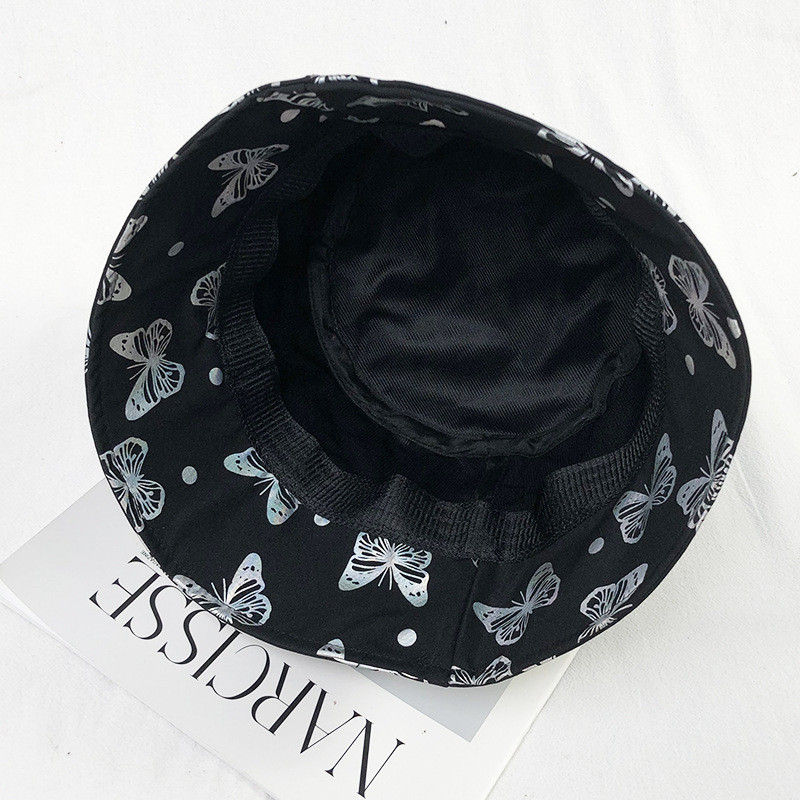 Moteriška drugelio kepurė Sulankstoma nuo saulės nudegimo balta kepurė nuo saulės.