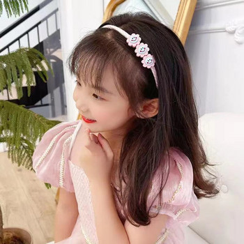 Модни детски бонбонено оцветени обръчи за коса Корейска проста лента за глава за измиване на лицето Сладки момичета Анимационни обръчи за глава Аксесоари за коса
