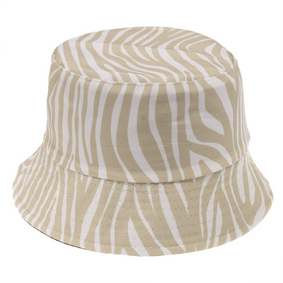 FOXMOTHER 2023 új divatos megfordítható fekete fehér csíkos zebramintás vödörsapkák nőknek Gorras Fisherman sapkák nyári