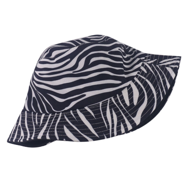 FOXMOTHER 2023 új divatos megfordítható fekete fehér csíkos zebramintás vödörsapkák nőknek Gorras Fisherman sapkák nyári