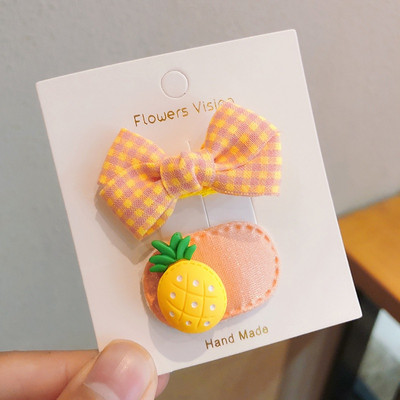 2 ks/sada detských sponiek do vlasov, detských sponiek s kvetinovou mašľou, kreslených sponiek do vlasov, dievčenských doplnkov do vlasov, pokrývok hlavy