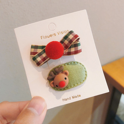 2 ks/sada detských sponiek do vlasov, detských sponiek s kvetinovou mašľou, kreslených sponiek do vlasov, dievčenských doplnkov do vlasov, pokrývok hlavy