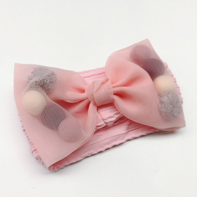 Banda pentru cap pentru fete cu fundă mare, 7 culori, se potrivește tuturor bebelușilor, cu fundă mare, cu fundă mare, cu turban pentru nou-născut.