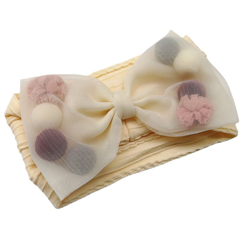 Banda pentru cap pentru fete cu fundă mare, 7 culori, se potrivește tuturor bebelușilor, cu fundă mare, cu fundă mare, cu turban pentru nou-născut.