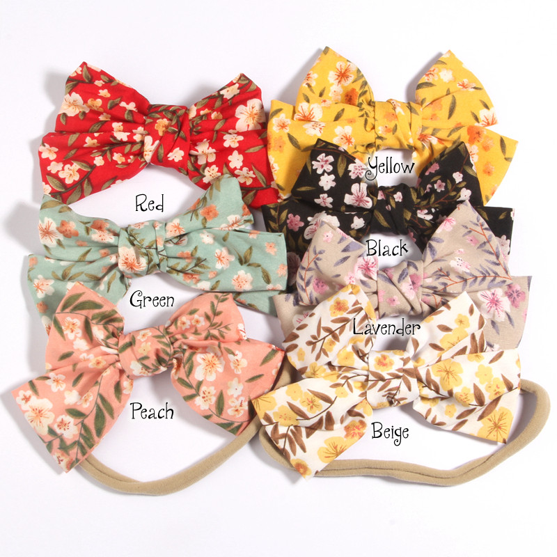 7 db 4,8"-es, 12 cm-es nagy sifon virágok, extra széles, rugalmas nylon fejpánttal Gyerek fejfedő Divatos fejfedő-kiegészítők