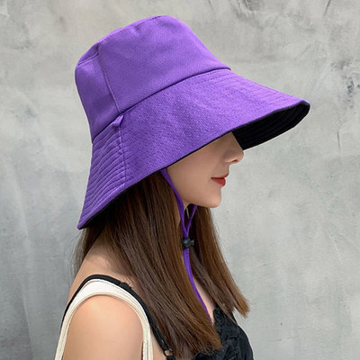 Sulankstoma dvipusė kibiro kepurė Žvejo kepurė nuo saulės moterims mergaitėms lauko paplūdimio kepuraitės nuo UV spindulių plataus krašto apsauginio kremo dangteliai